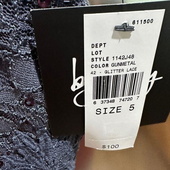 By & By gunmetal sequin semi formal cocktail party dress 5 new - Picture 6 of 6